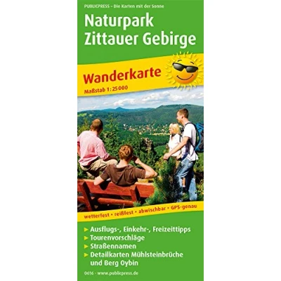 Abbildung von Naturpark Zittauer Gebirge: Wanderkarte mit Ausflugszielen, Einkehr &amp; Freizeittipps, wetterfest, reißfest, abwischbar, GPS genau. 1:25000 (Wanderkarte: WK)