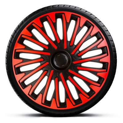 Abbildung von AutoStyle PP 5416BR Radblenden 16Zoll schwarz/rot