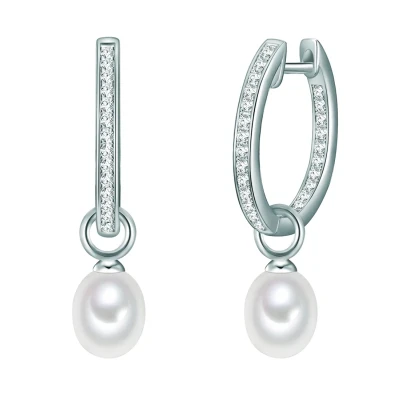 Abbildung von Valero Pearls SÜSSWASSER Zuchtperlen Ohrringe, Damen, Größe: One Size, Silber