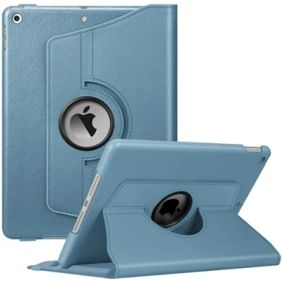 Abbildung von Fintie Rotierende Hülle für iPad 9th Generation (2021) / 8th (2020) 7th Gen (2019) 10.2 Zoll 360 Grad drehbarer Ständer Cover mit Stifthalter, Auto Wake Sleep, Ozeanblau