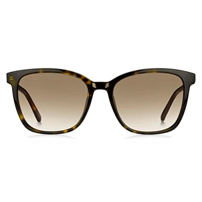 Abbildung von Tommy Hilfiger Sonnenbrille, Damen, Größe: 54, Dark havana