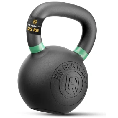 Abbildung von HQ Germany® Powdercoat Kettlebell Vollguss 2 32kg Starter Sets ±2,0% Gewichtstoleranz, Gewicht:22KG