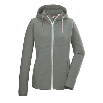 Abbildung von Killtec Strickjacke KOS 33 WMN FLX JCKT Damen Powerstretchjacke mit Kapuze, Taschen, Kinnschutz