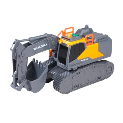 Abbildung von Dickie Toys Spielzeug Bagger Spielfahrzeug Baustelle Go Real Volvo Tracked Excavator