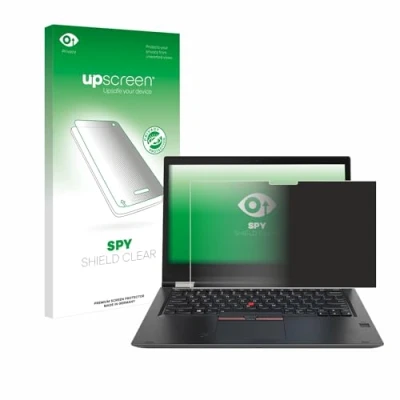 Abbildung von upscreen Anti Spy Blickschutzfolie für Lenovo ThinkPad Yoga X380 Privacy Screen Displayschutz Folie [Sichtschutz, Blaulichtfilter]