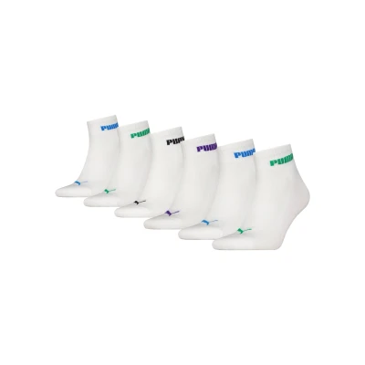 Abbildung von Puma NEW Generation Cushioned Quarter Unisex 6 PACK Sportsocken, Größe: 35 38, White