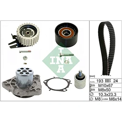Abbildung von INA 530 0619 30 Wasserpumpe + Zahnriemensatz mit OPEL: Insignia A Sports Tourer, Astra J Zafira C Tourer