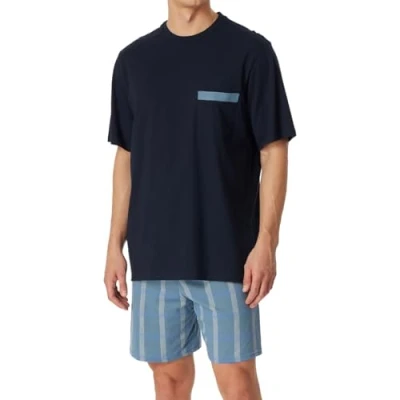 Abbildung von Schiesser Comfort SET Nachtwäsche Set, Herren, Größe: 50, Admiral
