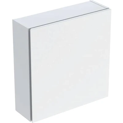 Abbildung von Geberit iCon Hängeschrank quadratisch, 1 Tür, 45x46,7x15 cm, 502.319.01.3, Farbe: weiß/lackiert matt