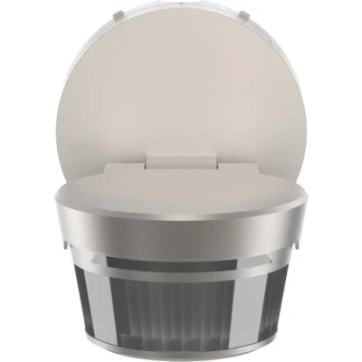 Abbildung von Busch Jaeger 6251/28 136 WL Wächter® 280 Wireless Bewegungsmelder mit Steuerung via Bluetooth App Flexible Montage Kabellos Edelstahl 2CKA006200A0865
