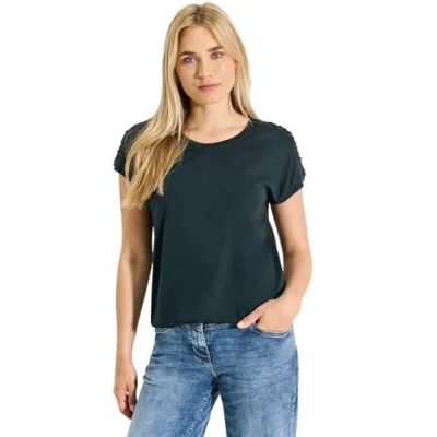 Abbildung von Cecil Dekoratives Tshirt print, Damen, Größe: XL, Grün