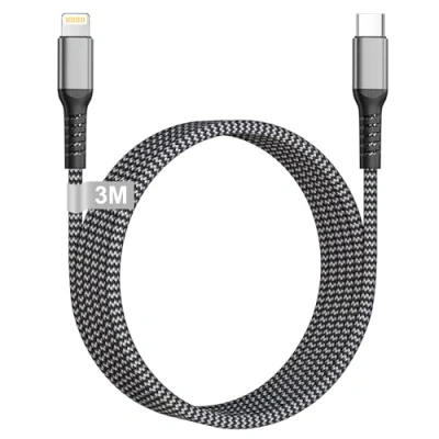 Abbildung von USB C Lightning Kabel 3M [MFi Zertifiziert], iPhone ladekabel Schnellladekabel Lang auf für 14/13/12/11/X/8/SE, iPad Pro/Air/Mini, AirPods