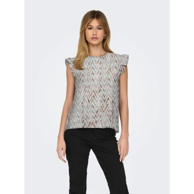 Abbildung von ONLY Shirtbluse ONLANN STAR S/L FRILL TOP NOOS PTM