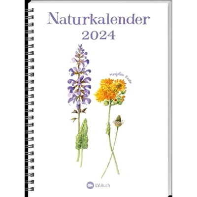 Abbildung von Naturkalender 2024: Terminplaner mit Spiralbindung und Wochenübersicht, liebevoll illustriert Naturbildern von Marjolein Bastin. Geschenkidee für Naturfreunde Gartenliebhaber!