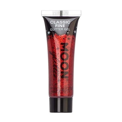 Abbildung von Moon Glitter Gel mit klassischem feinem 12ml Rot Glitzer Gesichtsfarbe