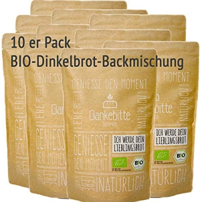 Abbildung von 10er Pack Bio Brot Backmischung Dinkelbrot &quot;Dinkelkürbis&quot; 850g je vegan