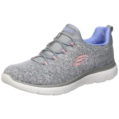 Abbildung von Skechers Damen Summits Quick Getaway Sneaker, Grau/Blau, 39 EU Weit