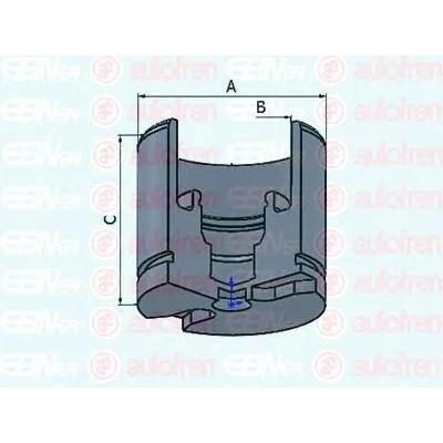 Abbildung von AUTOFREN SEINSA D025256 Kolben, Bremssattel 57 Vorderachse