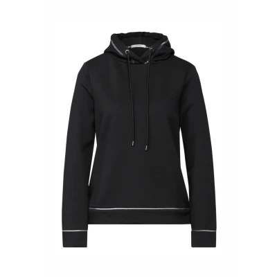 Abbildung von Cecil Kapuzenpullover, Damen, Größe: Large, Schwarz