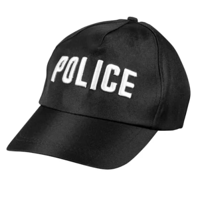 Abbildung von Boland Polizei Kostüm Police Schirmmütze, Schwarze Schirmmütze als Basic für Deine Verkleidung