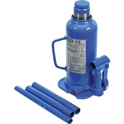 Abbildung von BGS 9886 Hydraulischer Flaschen Wagenheber 12 t Stempelwagenheber / Kompakt Wagenheber, blau