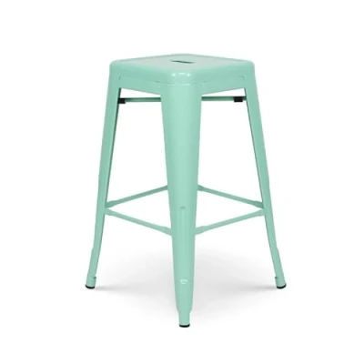 Abbildung von Kosmi Barhocker, Mintgrün, glänzend, Industriestil, Höhe 66 cm
