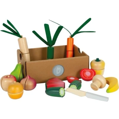 Abbildung von Small Foot Spiellebensmittel Schneide Set Obst u. Gemüse fresh, (Set, 15 tlg), aus Holz