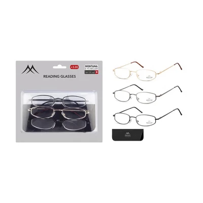 Abbildung von 3er Pack Modische Fertiglesebrille+2.50 1 St
