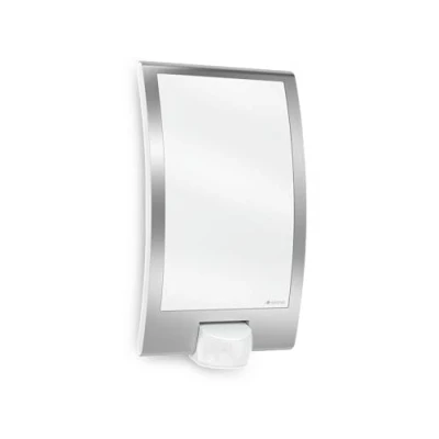 Abbildung von steinel Außen Wandleuchte L 22 S, Bewegungsmelder, Leuchtdauer einstellbar, Tageslichtsensor, Leuchtmittel wechselbar, 180Bewegungsmelder,Rostfrei,Schlagfest,E27 Fassung,Fassadenleuchte