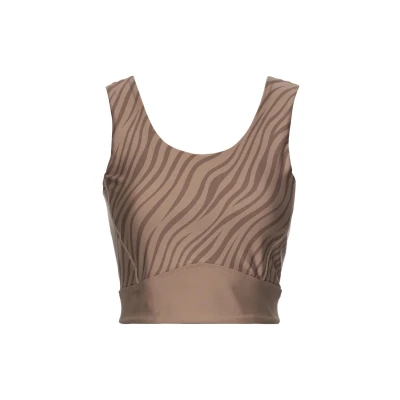 Abbildung von LASCANA ACTIVE Crop Top &quot; Sport Top, Kurzes Top&quot;, mit Zebra Muster und Cut Outs Ausschnitt im Rückenbereich