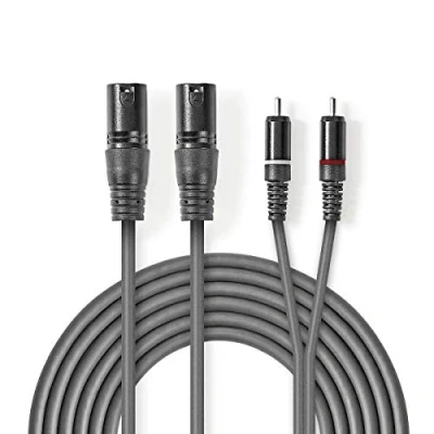 Abbildung von NEDIS XLR Audiokabel 2x d e 3 polig männlich RCA