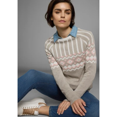 Abbildung von AJC Jacquardpullover, mit Norwegermuster in verschiedenen Farbvarianten