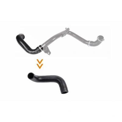 Abbildung von NRF 166204 Ladeluftschlauch mit Schellen FORD: Focus 2 Limousine, Kombi, Schrägheck, VOLVO: V50, C30, S40 II