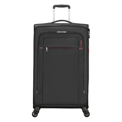 Abbildung von American Tourister Crosstrack Spinner 79/29 Tsa Exp Grey/Red Koffer mit 4 Rollen Weichgepäck