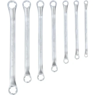 Abbildung von KS TOOLS 517.1555 Doppel Ringschlüsselsatz Flank Traction Chrom Vanadium Stahl