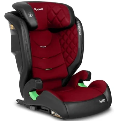Abbildung von Nukido Kindersitz Kinderautositz 15 Bis 36 kg Autositz Für Kinder 4 12 Jahren ISOFIX Kopfstützenverstellung Neigungsverstellung Louis (Rot)
