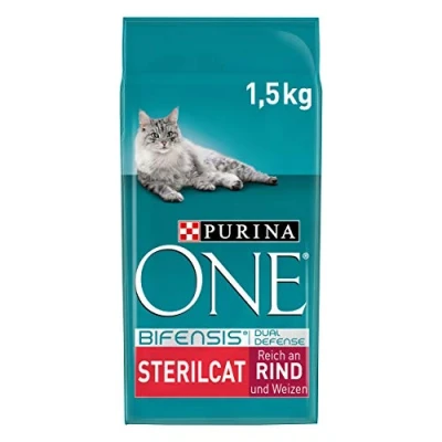 Abbildung von PURINA ONE Sterilcat reich an Rind und Weizen