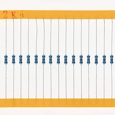 Abbildung von HUABAN 200 Stücke 0.25 Watts 1/4W 2K4 Ohm 1% Metallfilmwiderstand