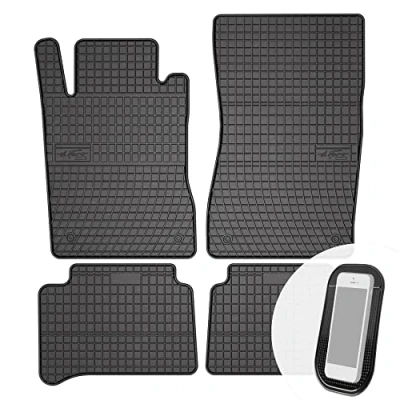 Abbildung von Gummimatten Auto Fußmatten Gummi Automatten Passgenau 4 teilig Set passend für Mercedes E Klasse W211 S211 CLS 2004 2010