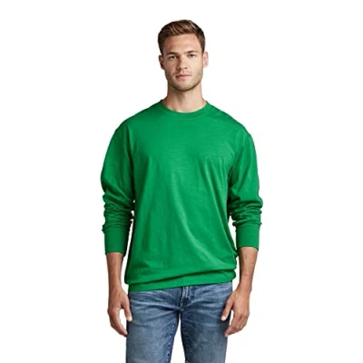 Abbildung von G Star BACK GR BOXY L S R T Langarmshirt, Herren, Größe: XL, Jolly green