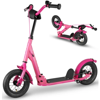 Abbildung von Kinderroller Roller Tretroller Scooter faltbar 10 Zoll Luftreifen ab 4 Jahre