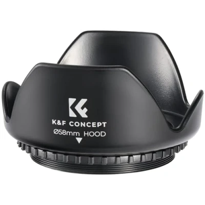 Abbildung von K&amp;F Concept Gegenlichtblende Lens Hood 58mm, Universal Blume Sonnenblende Streulichtblende Für Canon Sony Nikon Olympus Fujifilm Pentax
