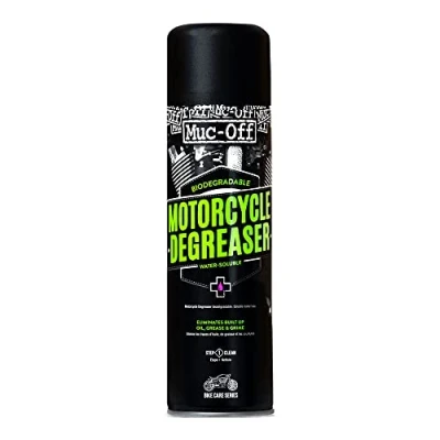 Abbildung von Muc Off Bio Degreaser, 400 ml Wasserlösliches, Biologisch Abbaubares Motorrad Entfetter Spray Reinigungsmittel Reinigt Ölige Teile Effektiv und Gründlich
