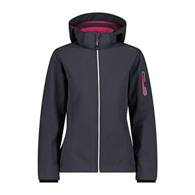 Abbildung von CMP Damen Softshelljacke mit abnehmbarer Kapuze, Titan Fuchsia, D36
