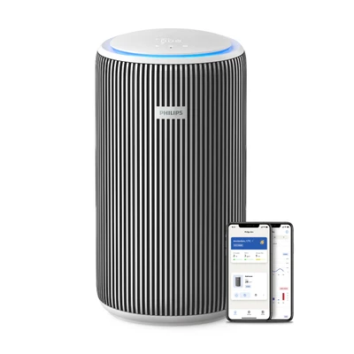Abbildung von Philips Luftreiniger &quot;AC3220/10 PureProtect 3200 Series, Luftreinigungsrate (CADR) 520 m3/h&quot;, für 135 m² Räume, 3 Schichten HEPA Filtersystem, leise