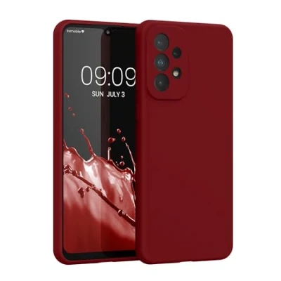 Abbildung von kwmobile Hülle kompatibel mit Samsung Galaxy A33 5G Silikon Handy Case Handyhülle weiche Oberfläche kabelloses Laden Limettengrün
