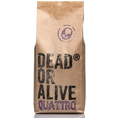 Abbildung von DEAD OR ALIVE Kaffeebohnen Crema für Vollautomat Quattro “Special Edition 1kg Robusta und Arabica Mischung Starker Italienischer Manufaktur Kaffee Ganze Bohnen