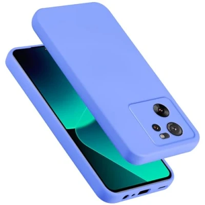 Abbildung von Cadorabo Hülle kompatibel mit Xiaomi 13T / Pro Silikon Handyhülle für Case aus flüssigem Kratzfeste und stoßfeste dünne TPU Schutzhülle Liquid HELL LILA