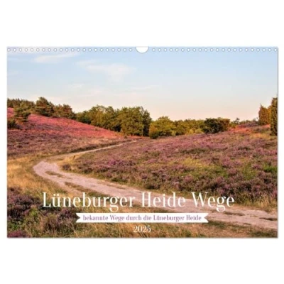 Abbildung von Lüneburger Heide Wege (Wandkalender 2025 DIN A3 quer), CALVENDO Monatskalender