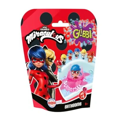 Abbildung von Simba Glibbi Miraculous Surprise, Badebombe in 1 von 4 Farben, Ladybug, mit Überraschungsfigur, 100g, ab 3 Jahren